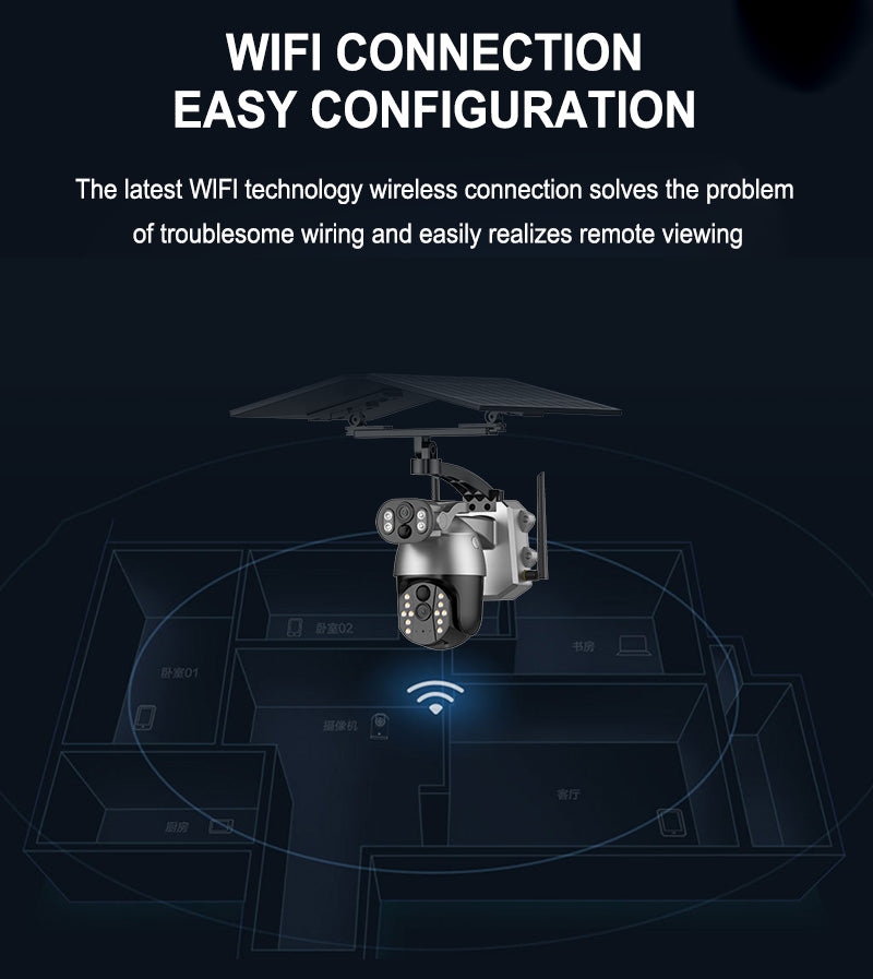Vaizdo stebėjimo kamera su Sim kortele 4g ir saulės baterija Success x50 Zoom