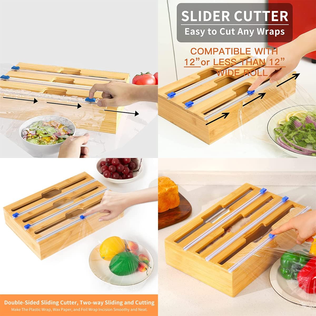 Laikiklis popieriui, folijai ir maistinei plėvelei