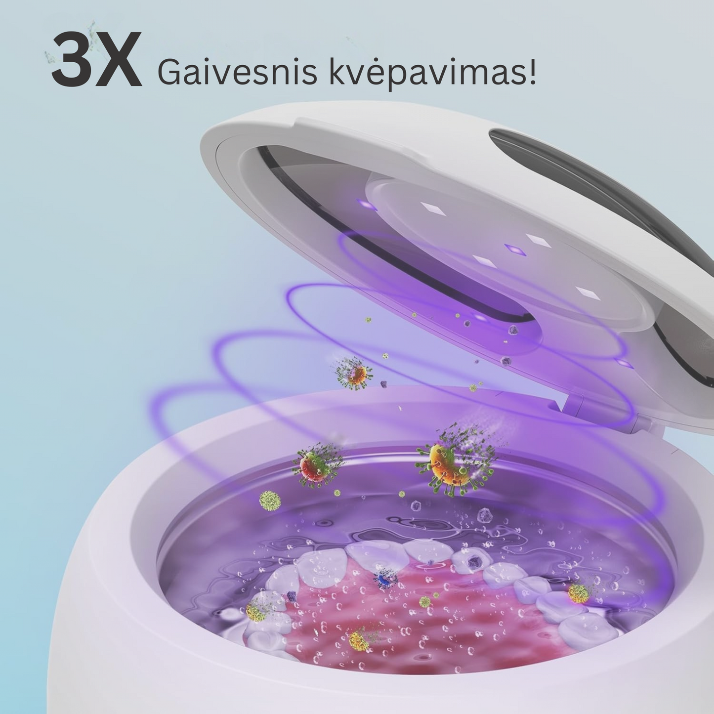 Ultragarsinė reikmenų valymo vonelė