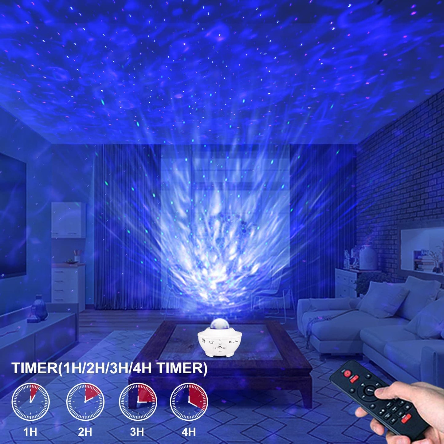 LED žvaigždžių projektorius RGB StarLight