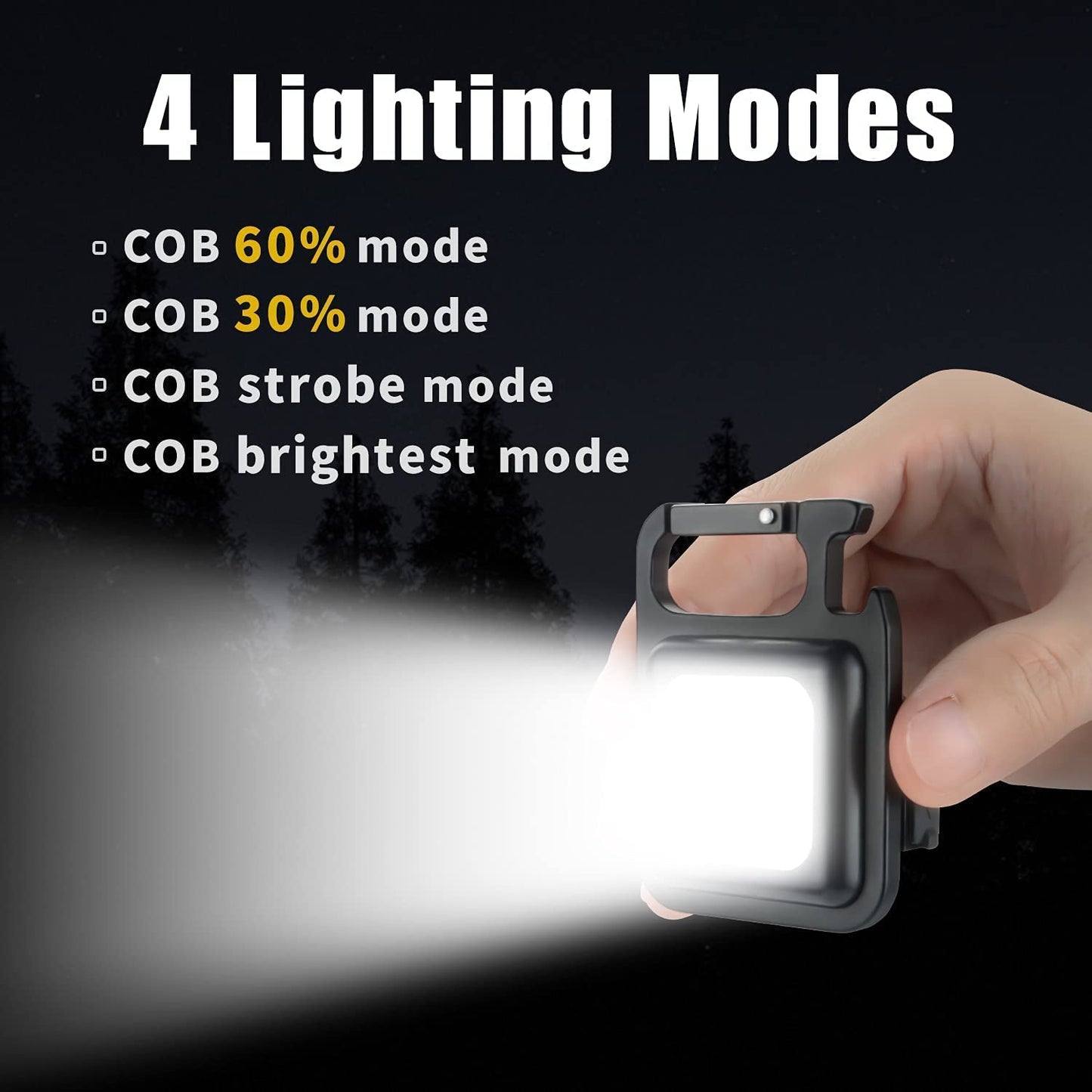 LED įkraunamas žibintuvėlis