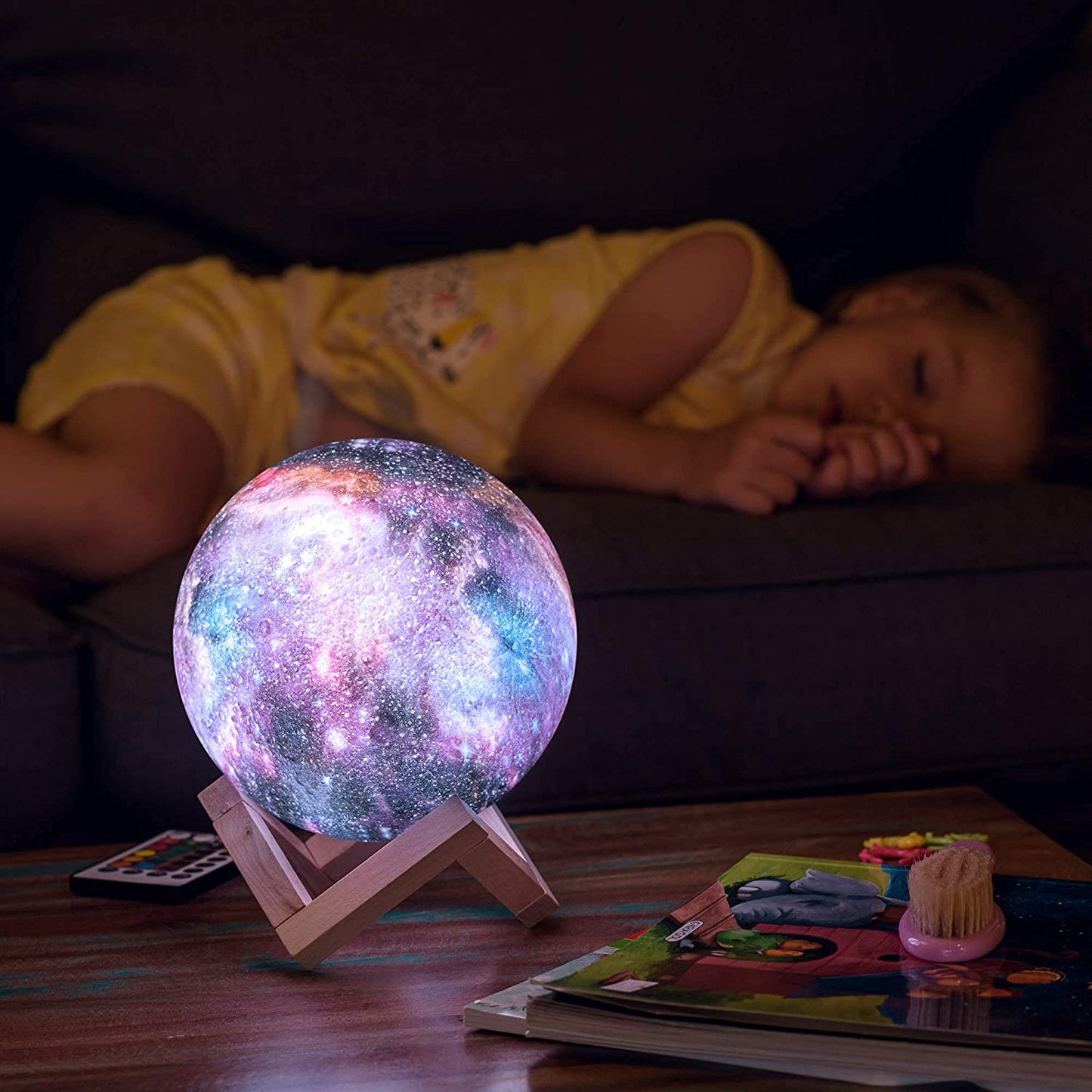Mėnulio 3D Nakties Lempa Galaxy