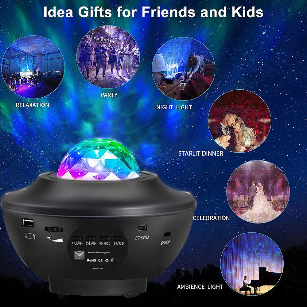 LED žvaigždžių projektorius RGB StarLight