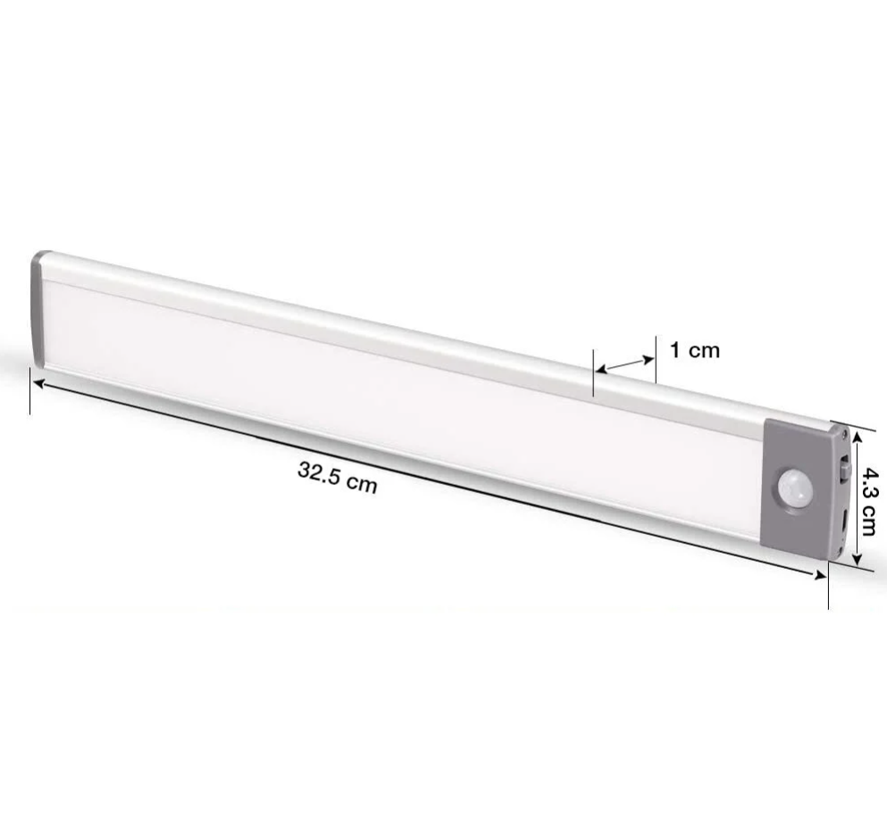 Įkraunamas LED šviestuvas su judesio davikliu 54 LED