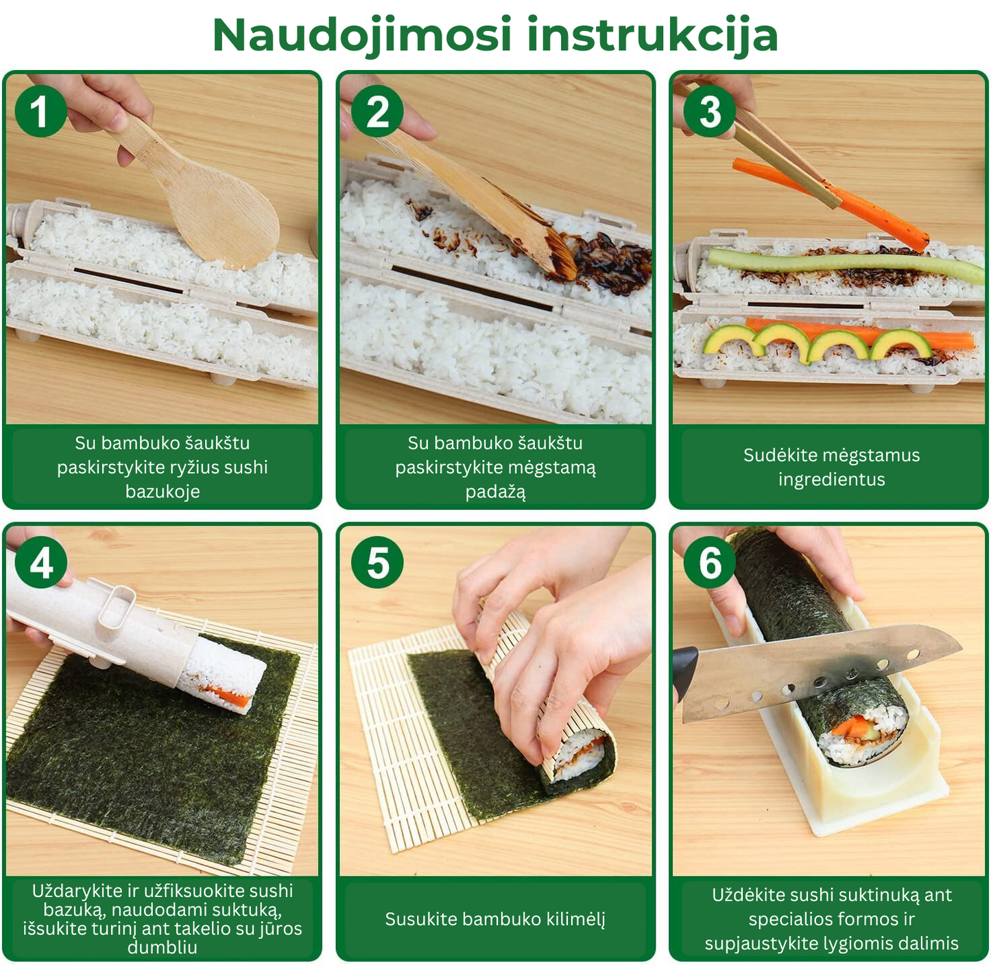 Sushi gaminimo rinkinys