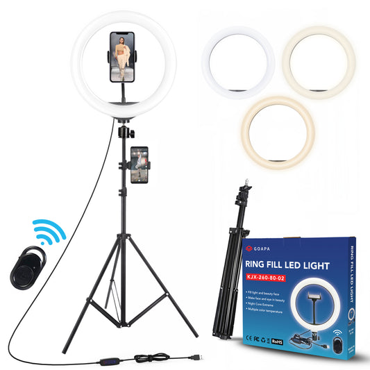 Žiedinė LED lempa Goapa Led Ring light su trikoju stovu 160 cm