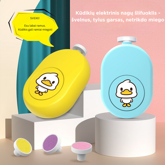 Vaikų/kūdikių elektrinė nagų priežiūros dildė