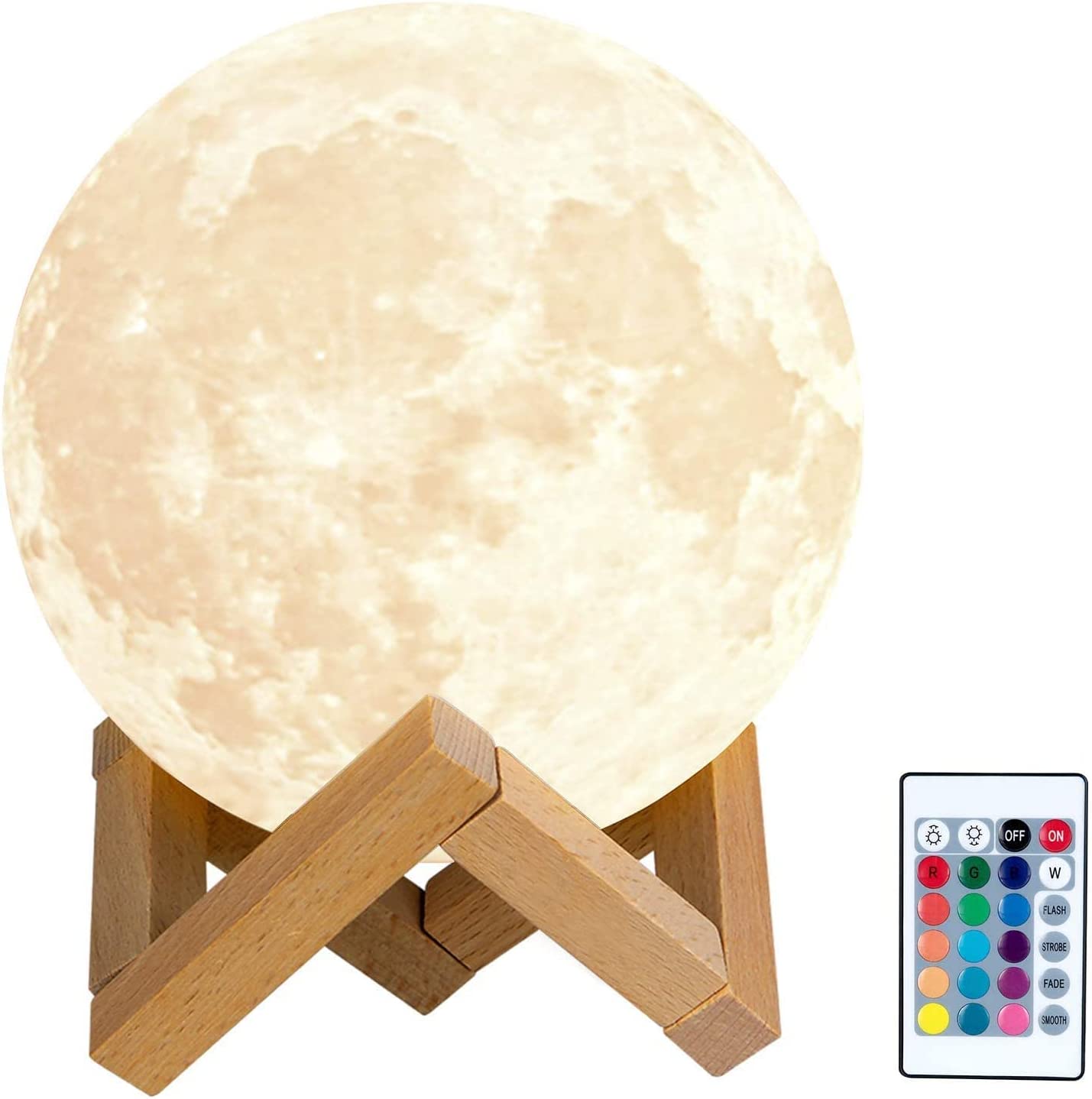 Mėnulio 3D Nakties Lempa Moon